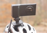 Nokia Lumia 1020 Mounted on Bicycle Helmet